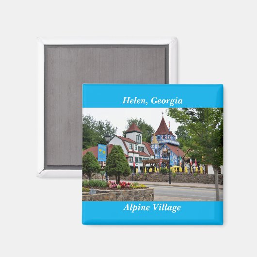 Helen. Georgia Magnet (Vorderseite/Rückseite)