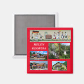 Helen, Georgia Magnet (Vorderseite/Rückseite)
