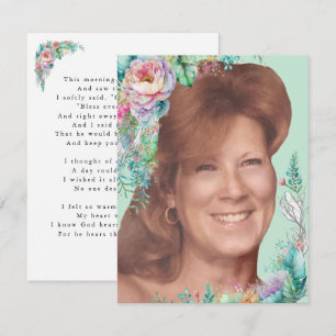 Helen-Gesichtskarte mit Vers Dankeskarte