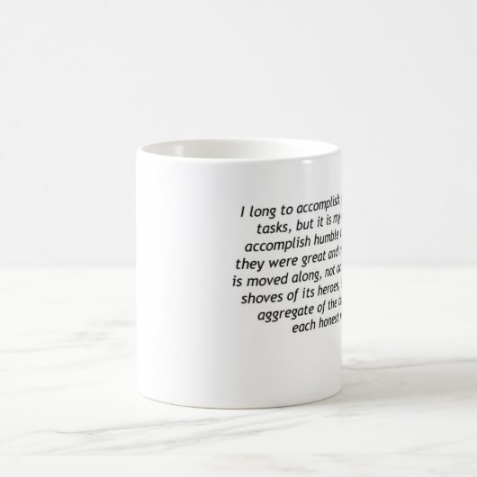 Helen Keller - bescheidene Aufgaben Kaffeetasse (Mittel)