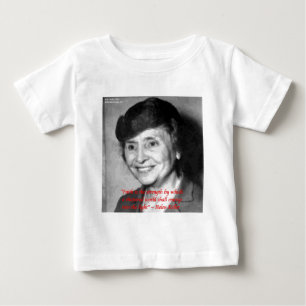 Helen Keller "Faith/Stength" - Zitat zur Weisheit Baby T-shirt