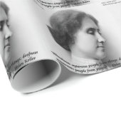 Helen Keller & Famous Deaf/Blindes Zitat Geschenkpapier (Rolleneckpunkt)