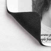 Helen Keller & Famous Deaf/Blindes Zitat Mousepad (Ecke)