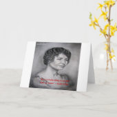 Helen Keller hat ein Weitblick-Angebot Karte (Gelbe Blume)
