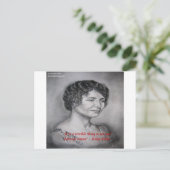 Helen Keller hat Vision Wisdom Zitat Postkarte (Stehend Vorderseite)