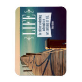 Helen Keller Inspiration Zitat "Adventure" Flexi Magnet (Vertikal)