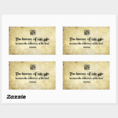 Helen Keller Inspiration Zitat Heresy eines Alters Rechteckiger Aufkleber (Blatt)