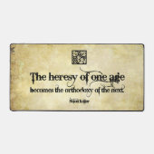 Helen Keller Inspiration Zitat Heresy eines Alters Schreibtischunterlage (Vorderseite)