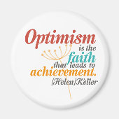 Helen Keller Optimism Zitat Magnet (Vorne)