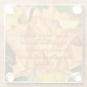 Helen Keller Quote Rose Untersetzer (Rückseite)
