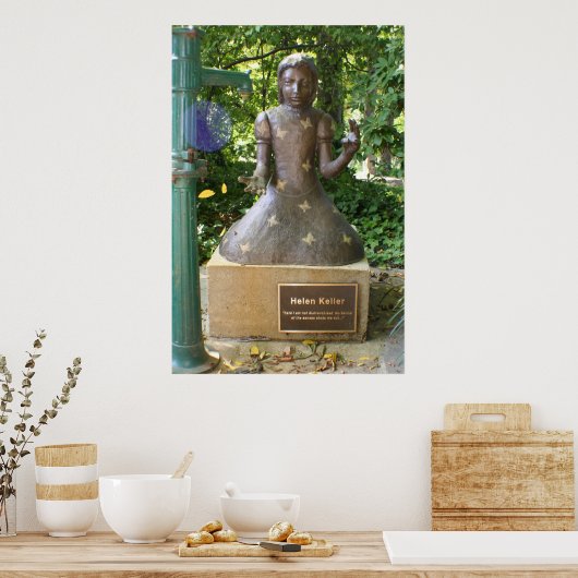 Helen Keller Statue Poster (Küche)