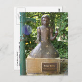 Helen Keller Statue Postkarte (Vorne/Hinten)