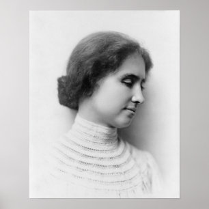 Helen Keller Vintage-Profilfoto Poster