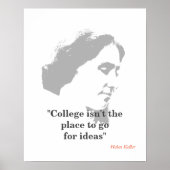 Helen Keller Zitat zur Uni Poster (Vorne)