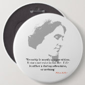 Helen Keller zitiert zur Sicherheit Button (Vorne & Hinten)