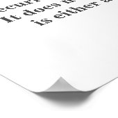 Helen Keller zitiert zur Sicherheit Poster (Ecke)