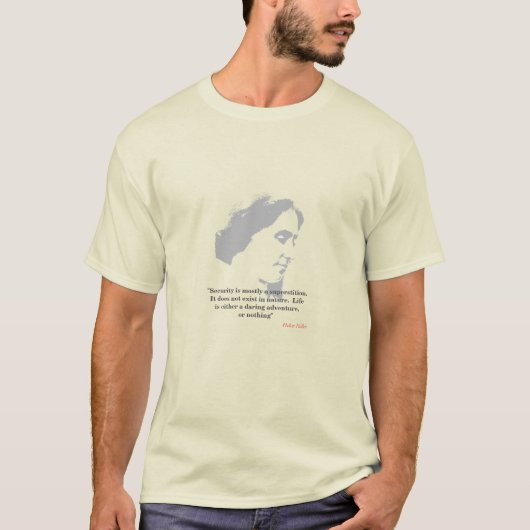 Helen Keller zitiert zur Sicherheit T-Shirt (Vorderseite)