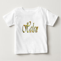 Helen Name in floral gelb,