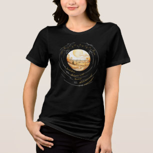 HELEN Peptid, Moon 7 mit benutzerdefiniertem Text, Tri-Blend Shirt