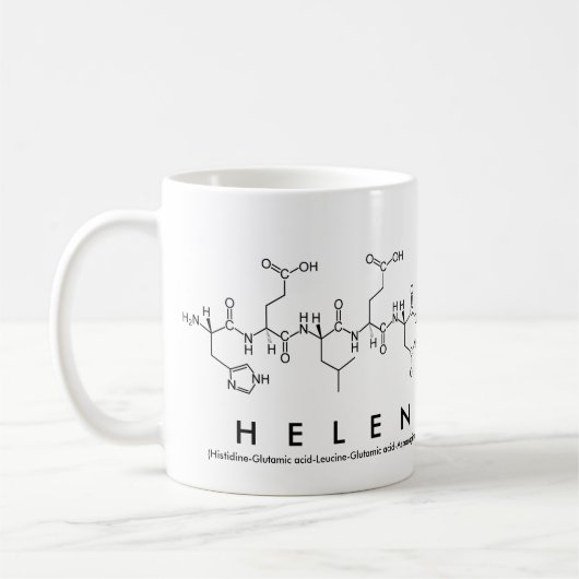Helen-Peptidnamen-Tasse Kaffeetasse (Links)