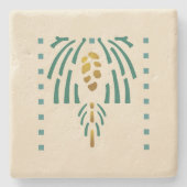 Helen Pflege"Pinecone " Steinuntersetzer (Vorderseite)