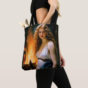 "Helen, Spartas Schönheit, Trojas Feuer" Tasche