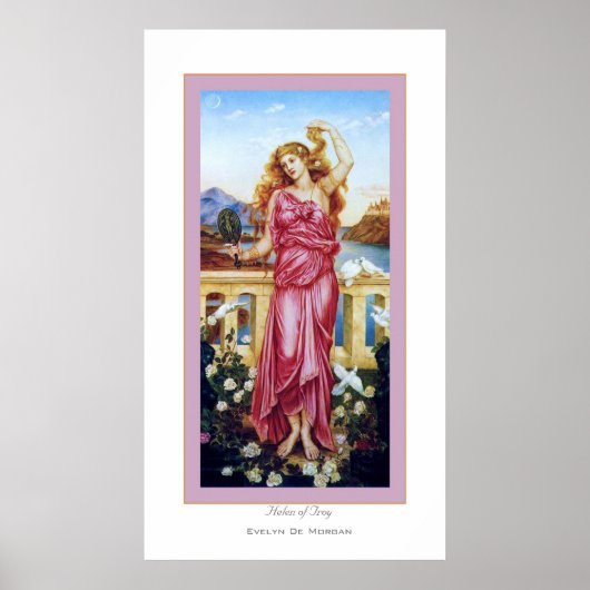 Helen von Troy ~ Evelyn De Morgan Poster (Vorne)