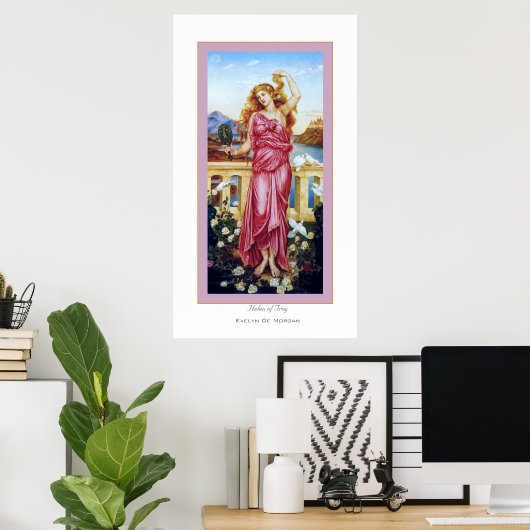 Helen von Troy ~ Evelyn De Morgan Poster (Heimbüro)