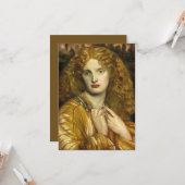 Helen von Troy (von Dante Gabriel Rossetti) Karte (Vorderseite/Rückseite Beispiel)