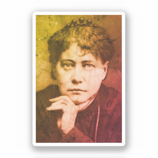 Helena Blavatsky Aufkleber (Vorderseite)