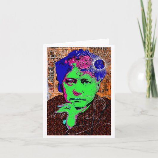 Helena Blavatsky Theosophy Occult Esoteric New Age Karte (Vorderseite)
