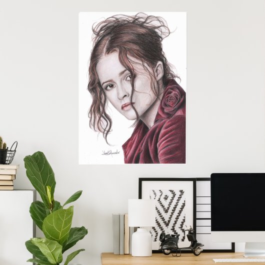 Helena Bonham Carter Englische Rose Poster (Heimbüro)