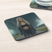 Helena Chevalier: Calm und Chaos / Tornado Getränkeuntersetzer (Linke Seite)