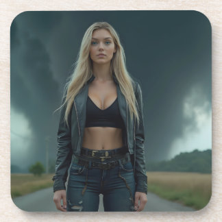 Helena Chevalier: Calm und Chaos / Tornado Getränkeuntersetzer