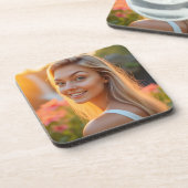 Helena Chevalier: Eine Insel Reverie Plastic Getränkeuntersetzer (Linke Seite)