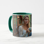 Helena Chevalier genießen Kaffee/Wald Balkon Tasse (Vorderseite Links)