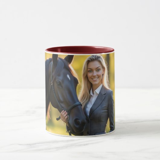 Helena Chevalier / Majestic Friesian Companion Tasse (Zentrum)