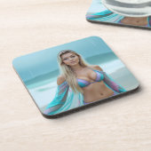 Helena Chevalier: Ruhe an der Küste Getränkeuntersetzer (Linke Seite)