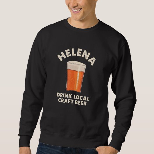 Helena Drink Lokales Kunsthandwerk Bierbraun Monta Sweatshirt (Vorderseite)