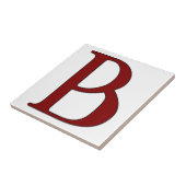 Helena Letter B in Roter Monogramm-Tile Fliese (Seite)