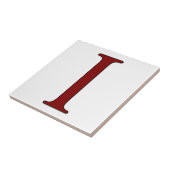 Helena Letter I in Roter Monogramm-Tile Fliese (Seite)