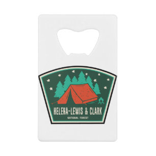 Helena-Lewis und Clark National Forest Camping Geldbeutel Flaschenöffner