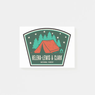 Helena-Lewis und Clark National Forest Camping Post-it Klebezettel
