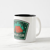 Helena-Lewis und Clark National Forest Camping Zweifarbige Tasse (VorderseiteRechts)