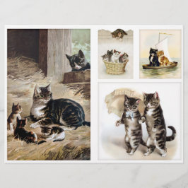 Helena Maguire Vintage Cats and Kittens Fussy Cuts