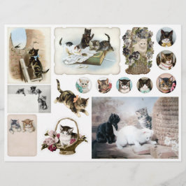 Helena Maguire Vintage Cats & Kittens Fussy Cuts