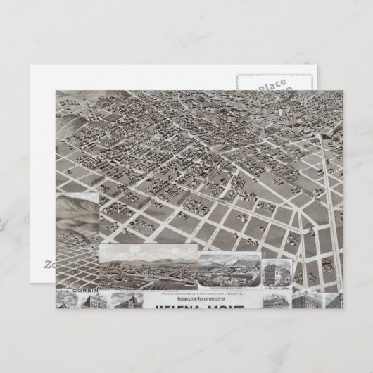 Helena, Mont Postkarte (Vorne/Hinten)