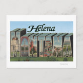 Helena, Montana - Große Buchstabenszenen Postkarte (Vorderseite)