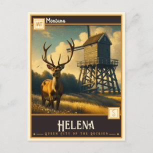 Helena, Montana   Vintage Postkarte