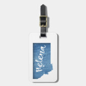 Helena Montana Wood Grain Gepäckanhänger (Vorderseite vertikal)